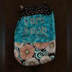Nona Louise Pouch with “Yarn Snob”